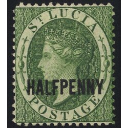 1881, halfpenni, grün, Mi. 11 SG 23 / 35,-