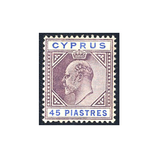 1904, 45 Pi., vertical fold and corner crease, Mi. 57 / 110 SG 71
