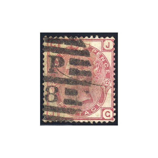 1873, 3 d. plate 12, Unif. 51 SG 144