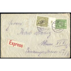1918, Expressbrief von Semmering 1.7.1918 nach Wien,...