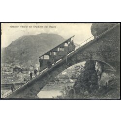 1908, "Virgelbahn" Karte gesendet von Meran...