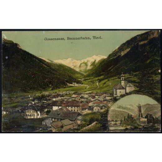1899, "BRENNERBAD" Einringstempel auf "Gossensass Brennerbahn" Karte vom 31.7.99 nach Berlin mit ANK. 51
