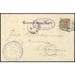1899, Postablage "Schlernhäuser" violett...