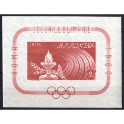 1960, Rom-olympiade ungezähnt, Mi. Bl 47 / 35,-