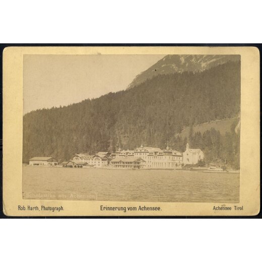 1906, "Achensee", Lot eine Karte und eine Photographie