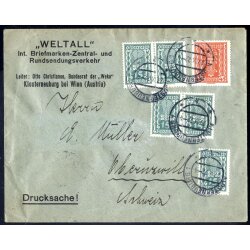 1922, Auslandsbrief von Klosterneuburg 27.9.1922 in die...