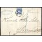 1859, 15 Kr. blau, Type II, auf Auslandsbrief von Wien 28.12.1859 nach Darmstadt, Taxe "1" vorne (ANK 15II)