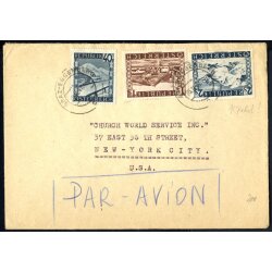 1947, Luftpostbrief von Graz-Eggenberg am 25.11. nach New...