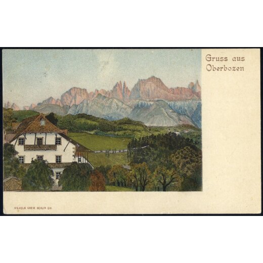 1903, "Gruss aus Oberbozen", AK, gebraucht