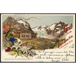 1901, "Gruss von der Franz Senn Hütte",...