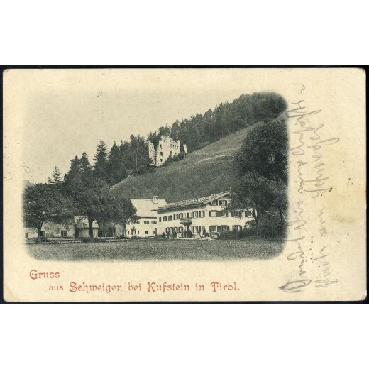 1898, "Gruss aus Schweigen bei Kufstein", AK, gebraucht