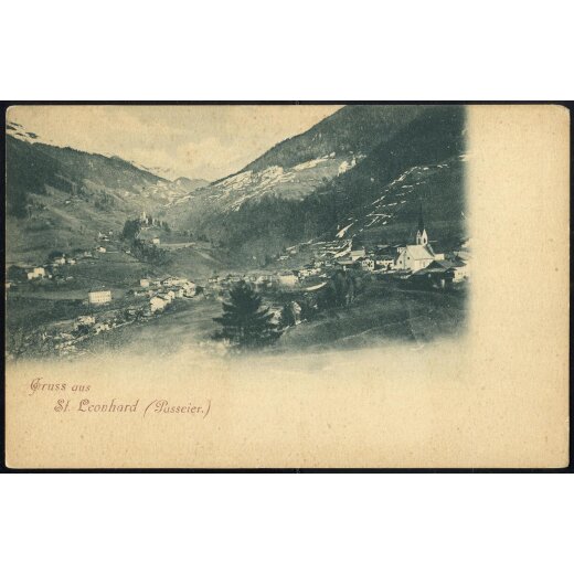 1900, ca., "Gruss aus St. Leonhard (Passeier)", AK, ungebraucht