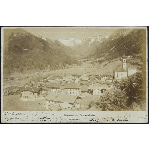 1901, "Gossensass, Brennerbahn", AK, gebraucht