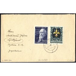 1951, Brief von Linz am 28.12. nach Ljubljana...