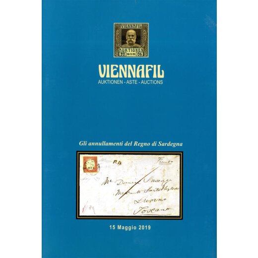 2 Viennafil Auktionskataloge der Sammlungen Savoien und Abstempelungen aus den Jahren 2013 + 2019, die Ergebnisliste ist auf unserer Homepage zum Download verfügbar