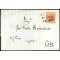 1850, 15 Cent. rosso, primo tipo, su lettera da Padova, firm. Sorani (Sass. 3 - ANK 3HI)