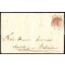 1850, 15 Cent. rosa. secondo tipo su lettera da Verona (Sass. 5 - ANK 3HII)