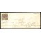 1850, 30 Cent. bruno scuro, secondo tipo, su lettera da Mantova (Sass. 8 - ANK 4HIII)
