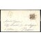 1850, 30 Cent. bruno scuro, secondo tipo, su lettera da Belluno (Sass. 8 - ANK 4HIII)