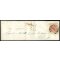 1854, 15 Cent. rosso, terzo tipo, bordo di foglio a sinistra su lettera da Verona (Sass. 20 - ANK 3MIII)