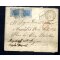 "SPILIMBERGO 26 / 1", annullo austriaco sul fronte di lettera del 26.1.1875 per Lione affrancata con coppia Sass. T26, non comune