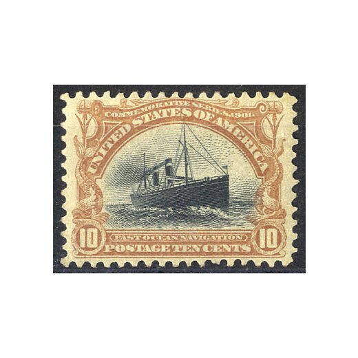 1901, 10 Cent. gelbbraun / schwarz (Mi. 137)