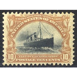 1901, 10 Cent. gelbbraun / schwarz (Mi. 137)