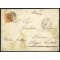 1887, lettera da Stresa del 5.1. per Arona, affrancata con 20 c. Umberto I, timbro a lato "Magadino-Arona" e Stresa, lettera con tracce di umidit?