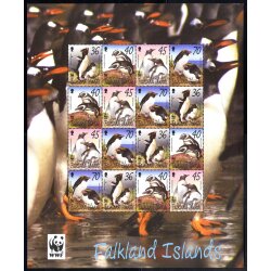 2002, WWF, penguins minisheet, Mi. 855-858 / 64,-