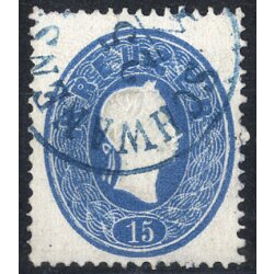 1861, &quot;SCHWANENS(TADT) 25 / 4&quot;, blauer...
