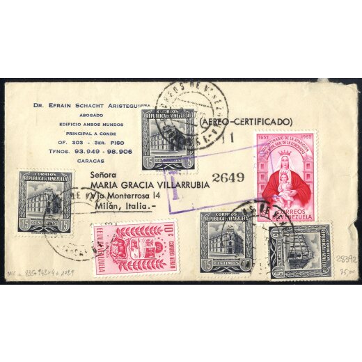 1939/1953, 12 Briefe meist nach Italien, meist Flugpost, die Bilder sind in unserem Online-Katalog