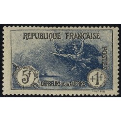 1926-27, 5 Fr + 1 Fr schwarzblau, Mi. 214 / 70,- Unif. 232