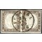 1855/63, 10 Cent. bruno grigio olivastro, coppia usata, firmata Cardillo, Sassone 14 B(2) / 350,-