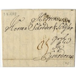 1747/1801, Zwei Belege mit dem Stempel...