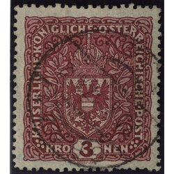 1916, Wappen, 3 Kr. im Breitformat (ANK 201II/ 85&#8364;,-)