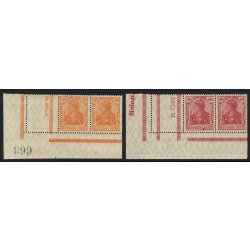 1921, Germania, vier Zusammendrücke (Mi.RL1, 3, 6...