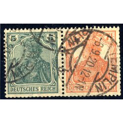 1919, Germania, Zusammendruck (Mi.W5)