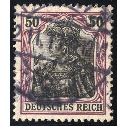 1905, 50 Pf auf orangewei&szlig;, gepr&uuml;ft Zenker,...