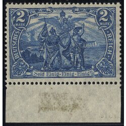 1915, 2 M schw&auml;rzlichultramarin, gepr&uuml;ft...