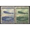 1936, Zeppelin, Serie mit vollem Originalgummi, Mi. 606-607, Unif. A55-A56