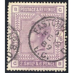 1883/84, 26 ShP purpurviolett, WZ A9, weisses Papier,...