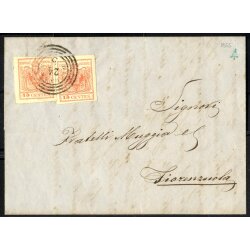 1854, Lettera della seconda distanza da Gallarate...