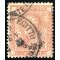 1874, Alessandria d Egitto, annullo parziale C1 con due tasselli su Sass. 2 (S. non quotato)