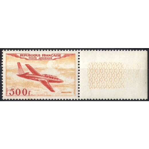 1954, 500 Fr. (Mi. 989 - U. A32 / 180,-)