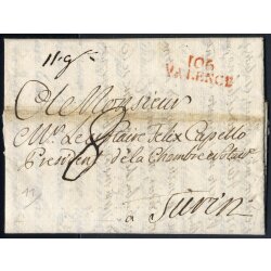 1811, lettera del 25.12. per Turin, con timbro rosso...