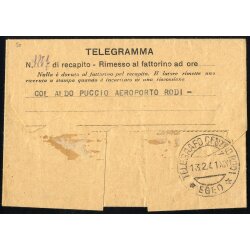 1941, telegramma con pubblicit? &quot;Fatevi Correntisti...