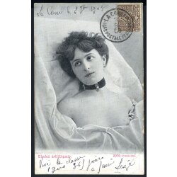 1903, cartolina illustrata artistica affrancata con 1 c....