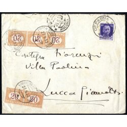 1933, lettera affrancata con Imperiale 50 c. da Ofagna il...