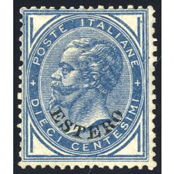 1878/79, 10 Cent., rigommato (S. 10 / 185,-)