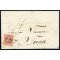1867, "ROVEREDO 17 / 2 / VII / 72", Einkreisstempel auf 2 Kr. gelb + 3 Kr. grün auf Kabinettbrief nach Trient, signiert Sottoriva (ANK 35I+36I)